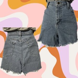 Vintage lee cut off upcycled denim shorts size 8 medium